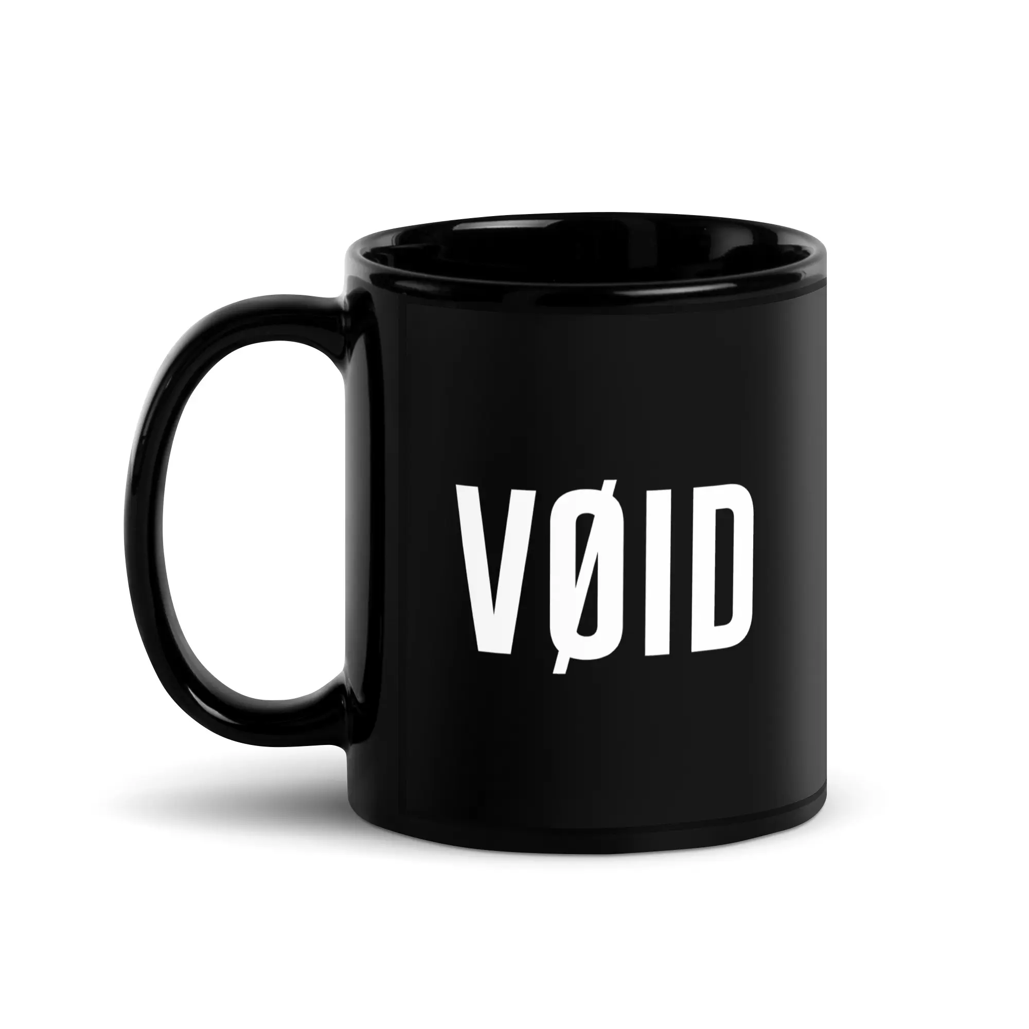 Mug — VOID Logo — Black, 325 ml, handle on the left