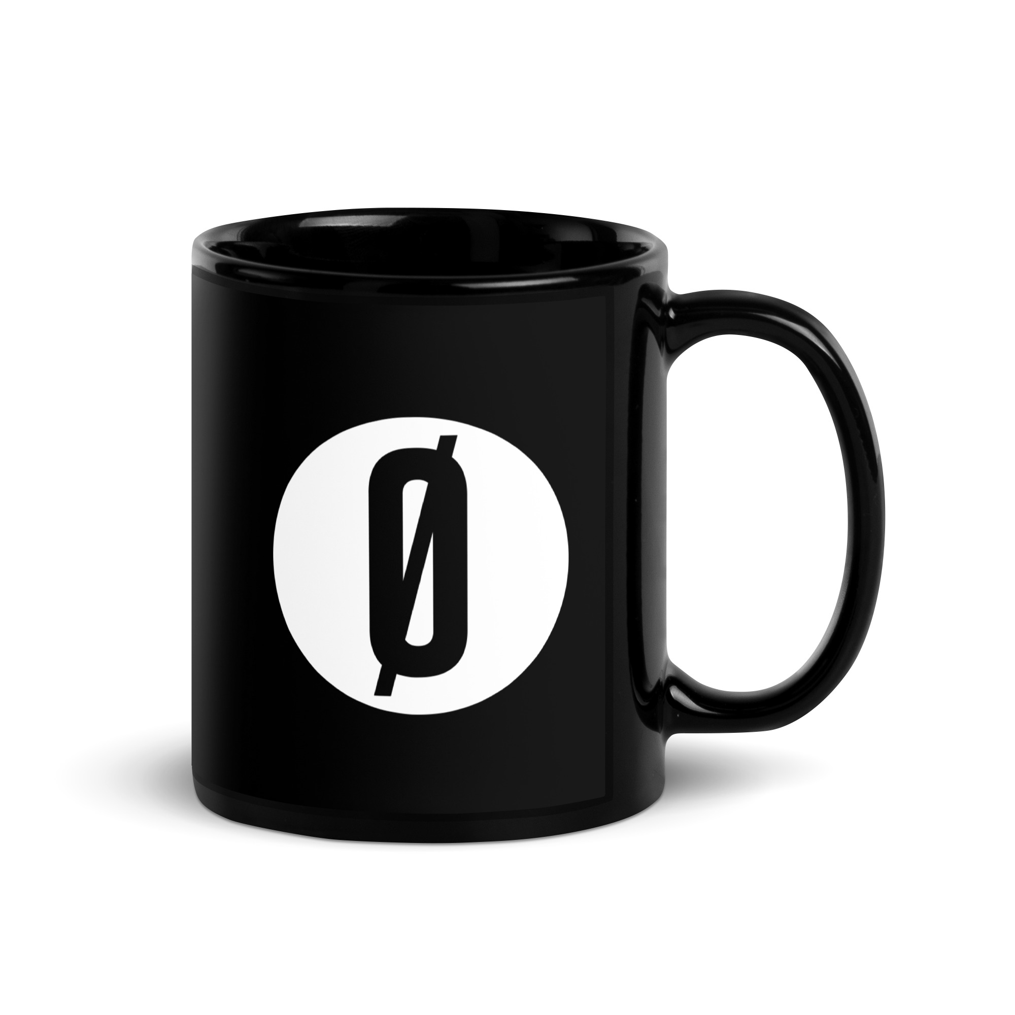 Mug — VOID Dot — Black, 325 ml, handle on the right