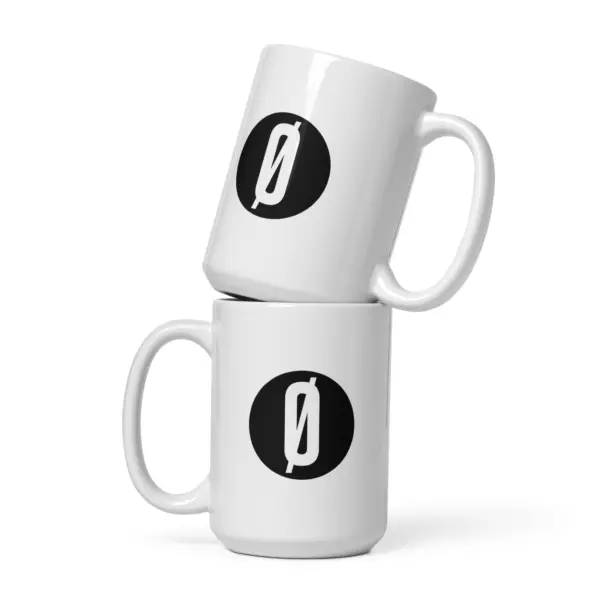 Mug — VOID Dot — White, 440 ml, front